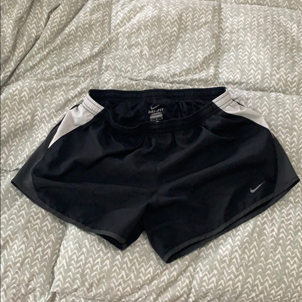 Black/White/Gray Nike Running Shorts